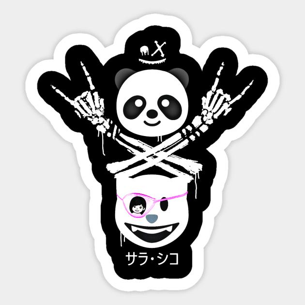 PANDAxKITTY ''SWEET & VIOLENT'' Sticker by KVLI3N